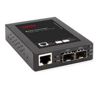 Convertitore Gigabit Roline con 2 slot Mini-GBIC e RJ45