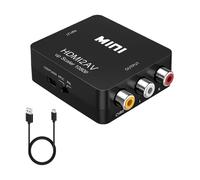 Convertitore HDMI a RCA, Adattatore HDMI a AV con Supporto PAL/NTSC e Cavo USB, Converter per Xbox 360/One, PS3, PS4, Lettore Blu-ray, Android TV Box, Fire Stick, Roku e altri dispositivi