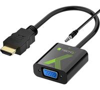 Convertitore HDMI a VGA 1920x1200 con audio 3.5mm nero - Techly IDATA HDMI-VGA2A