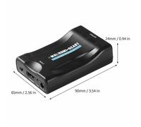 CONVERTITORE HDMI MHL A SCART ADATTATORE AUDIO VIDEO 1080P FULL HD CAVO USB
