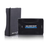 CONVERTITORE HDMI MHL A SCART ADATTATORE AUDIO VIDEO 1080P FULL HD NERO