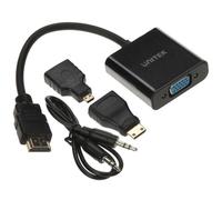 Convertitore HDMI-VGA + audio + adattatori micro/mini Y-6355