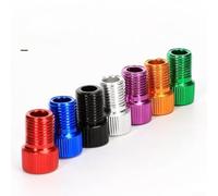Convertitore in alluminio leggero per valvole Presta per pneumatici da ciclismo con guarnizione interna per evitare perdite, finitura nera (verde)