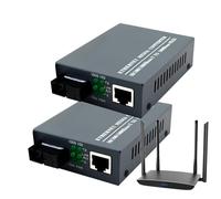 Convertitore in fibra ottica monomodale, convertitore multimediale in fibra Gigabit monomodale, convertitore multimediale Gigabit monomodale 2 pezzi, modulo ricetrasmettitore LC, convertitore