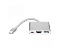 Convertitore INF Adattatore multiporta da USB-C a USB, USB-C (USB PD), compatibile HDMI