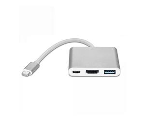 Convertitore INF Adattatore multiporta da USB-C a USB, USB-C (USB PD), compatibile HDMI