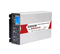 Convertitore inverter a onda sinusoidale pura da 5000 W CC 12 V/24 V/48 V/60 V/72 V a CA 110 V/230 V con ingresso CC e uscita CA a bassa frequenza e convertitore di potenza solare,Dc 12v,AC 220V 60Hz
