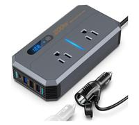 Convertitore Inverter Per Auto 200 W DC 12 V A AC 110 V 220 V Convertitore Per Adattatore Alimentazione Per Auto USB Tipo C Spina USA UE Power Inverter(110V US)