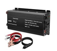 Convertitore Invertitore Trasformatore Convertitore Adattatore Inverter Per Auto A Onda Sinusoidale Pura 1000 W 1500 2200 2600 CC 12 V A CA 220 Con Doppia USB 3,1 A UE/universale