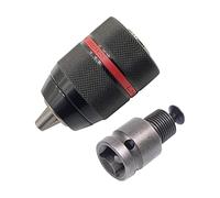 Convertitore mandrino senza chiave da 1,5 a 13 mm / adattatore filettato SDS-Plus gambo / 10,2 cm accessorio da 10,2 cm con supporto in metallo per cacciaviti per legno
