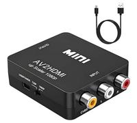Convertitore Mini AV RCA CVBS a HDMI Video Audio Adattatore Supporto 720 1080P per Fotocamera, Xbox 360, PS1, PS2, WII, N64, Gamecube, Snes, NES, PSP, Lettore DVD, VHS