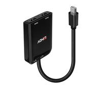 Convertitore Mini DisplayPort a HDMI Lindy 38432 2 Porte 4K Ultra HD 30Hz USB Alimentazione