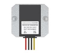 Convertitore modulo boost da 12 V a 15 Trasformatore audio for auto con alimentazione(12V to 15V 1A medium aluminum)