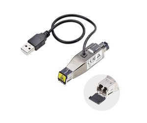 Convertitore multimediale da fibra Gigabit a Ethernet RJ45 di StarTech.com, ottico monomodale da 10 km/multimodale da 800 m, alimentato via USB, design compatto, involucro in metallo, micro mini, TAA
