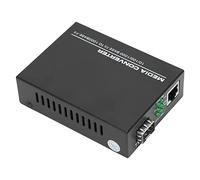 Convertitore Multimediale in Fibra Gigabit SFP a RJ45 10/100/1000 Mbps, Cavo in Fibra Ottica Doppio LC Multimodale 850 Nm, Alloggiamento in Metallo, TLG G310. LED di Stato per