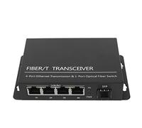 Convertitore Multimediale in Fibra SFP, Z Supporta Frame Jumbo da 9k Byte, Porta di Rete RJ45 con Indicatore LED, Trasmissione Fino a 120 Km, Switch in Fibra Ethernet Plug And Play