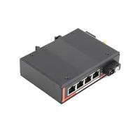 Convertitore multimediale industriale Gigabit 10/100/1000 Mbps monomodale 1/2 fibra a 1/2/4/8 porte RJ45 UPC/APC SC A/B/A+B 20 km(1 SC to 4 RJ45)