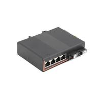 Convertitore multimediale industriale Gigabit 10/100/1000 Mbps monomodale 1/2 fibra a 1/2/4/8 porte RJ45 UPC/APC SC A/B/A+B 20 km(2 SC to 4 RJ45)
