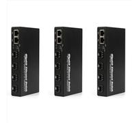 Convertitore multimediale SFP Gigabit 3X 4 SFP a 2 ricetrasmettitori RJ45 Switch in fibra ottica 10/100/1000M SPINA UE