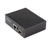 Convertitore multimediale StarTech PoE+ IP30 SFP a RJ45 da 60 W con supporto DIN IMC1GSFP60W da -40 a 75 °C