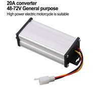 Convertitore Multiuso Bicicletta Elettrica DC 36V 48V 60V 72V a 12V 10A 20A