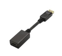 Convertitore da Displayport a Hdmi, Dp/M-Hdmi A/H, Maschio-Femmina, Nero, 15 cms