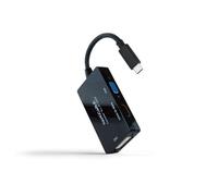 Convertitore Nanocable USB-C a HDMI/DVI/VGA 20cm Nero