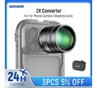 Convertitore NEEWER 2X per teleobiettivo per fotocamera del telefono, teleconvertitore da 240 mm per gabbia per telefono NEEWER iPhone Android Samsung Xiaomi