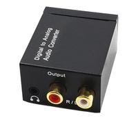 Convertitore ottico - Aggiorna il audio Home Theater con adattatore audio digitale coassiale ad analogico stereo, scatola con uscita AUX da 3,5 mm per proiettore TV Streaming Sti