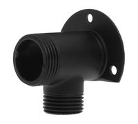 Convertitore per Doccia a Parete 25mm 20mm in Rame Nero | Installazione a Vista Tre Fori, Rivestimento Verniciato, per Pareti Piastrellate e Rubinetti Esterni