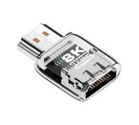 Convertitore Per Monitor | Connettore A Doppia Direzione 8K 60Hz | Adattatore Estensore Audio per Computer,Per Audio PC Portatile Televisione HDTV Proiettore Computer Fisso Conferenza Home Office Stud