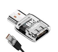 Convertitore Per Monitor, Connettore di Conversione Bidirezionale 60 Hz 8K, Video Convertitore Maschio A Femmina, Per Video Audio Proiettore Monitor Computer Portatile TV HDTV Desktop Casa E Ufficio