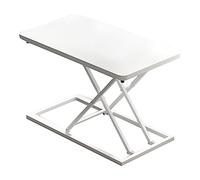 Convertitore per scrivania in piedi regolabile in altezza con tavolo da lavoro mobile, postazione di lavoro per computer portatile, scrivania in piedi,(Bianco