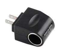 Convertitore più leggero - Adattatore di potenza per auto, Riduciatore AC | Unità adattatore da 220 V a 12 V, accessorio LED nero per la fotocamera dashboard, caricabatterie per il telefono per l'util