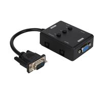 Convertitore portatile compatto, adattatore da ingresso S-Video a VGA con effetto classico a linee di scansione CRT, funzione di fermo immagine per