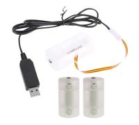 Convertitore potenza per eliminatori batterie LR20 D per 3 prodotti alimentati a batteria LR20 D con cavo da 78" / 39" per eliminatori dispositivi elettronici
