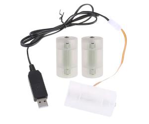 Convertitore potenza per eliminatori batterie LR20 D per 3 prodotti alimentati a batteria LR20 D con cavo da 78" / 39" per eliminatori dispositivi elettronici