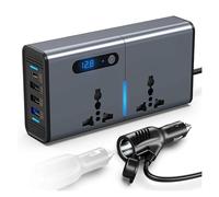 Convertitore Power Inverter Adattatore Alimentazione Inverter Auto Convertitore DC 12V A AC 220V 110V 200W Convertitore Automatico Tipo-C Caricatore Ricarica Rapido USB Presa UE(12V 220V)