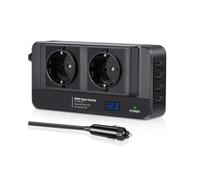 Convertitore Power Inverter DC 12V A AC 220V 200W Convertitore Automatico Tipo-C Caricatore A Ricarica Rapida USB Presa UE Adattatore Alimentazione Per Inverter Auto(EU 220V)