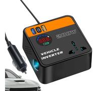Convertitore Presa adattatore per Auto - Convertitore di Potere Auto Compatto, Adattatore per Presa Auto AC DC | Display digitale 'invertitore intelligente per Auto, co