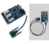 Convertitore Riser MiniPCIe A PCIe 3 Porte - mPCIe A PCIe 2.0 1x