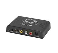 Convertitore S-Video a HDMI 3 in 1 Adattatore composito AV Scart a video RCA In To Out for STB DVD HDTV