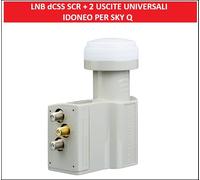 Convertitore Satellitare LNB Illuminatore Parabola DCSS SCR 2 Uscite Universali