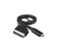 Convertitore Scart a HDMI, 1080p 60Hz, adattatore audio video cavo 1m, plug and play, compatibile con DVD VHS PS2 PS3 STB per HDTV proiettore