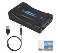 Convertitore SCART HDMI 1080P adattatore per TV DVD VHS console retrò | Convertitore SCART HDMI 720p/1080p PAL NTSC SECAM, analogico digitale plug&play, alim USB TV monitor proiettore