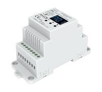 Convertitore Segnale DALI DMX512 Bidirezionale, Gateway da Guida Barra DIN, Display Digitale, Input 12V 24V 36V 48V DC, DALI-2, Occupa 2 Moduli