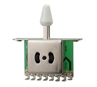 Convertitore Selettore Di Pickup 5/3 Vie Per Chitarra 5/3 Way W/Manopola Pickup chitarra elettrica (Color : 3 way White)