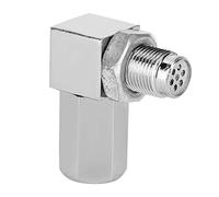 Convertitore Sensore Ossigeno Universale, Distanziatore Sensore Ossigeno Auto 90° CEL Bung Fix Check Engine Light Convertitore Catalitico M18X1.5