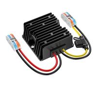 Convertitore step-down da 24 Volt a 12 Volt con fusibile impermeabile e morsettiera a filo, trasformatore da 24 V a 12 V, 10 A, 120 W, convertitore da 18 V a 12 V per sistemi solari di luci da golf