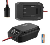 Convertitore step-down per Dewalt 18 V a 12 V Power Wheels adattatore batteria, 5 V-13 V Buck convertitore regolatore, caricabatterie fai da te convertitore centrale elettrica con accendisigari per